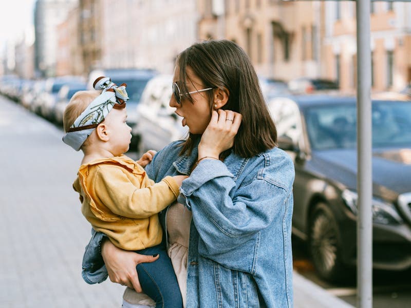 Baby lying on their back