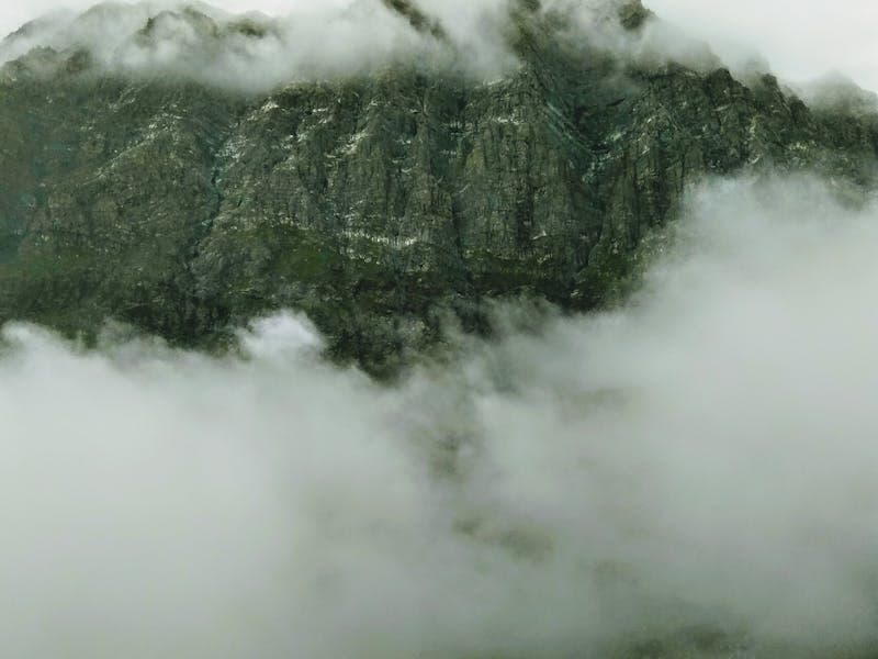 Overtired baby yawning