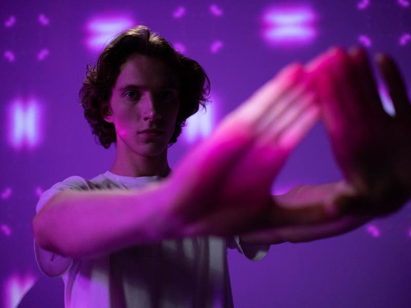 Soft night light in a nursery